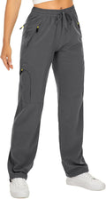 Toomett Women‘s Hiking Cargo Pants UPF 50 Quick Dry with Zipper Pockets