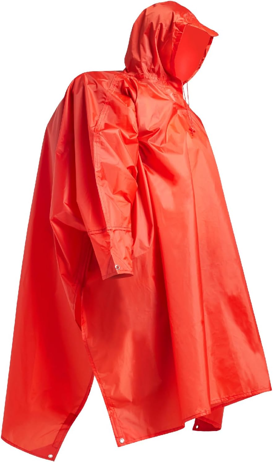 Hooded Rain Poncho for Adult with Pocket Waterproof Lightweight Unisex Raincoat for Hiking Camping Emergency
