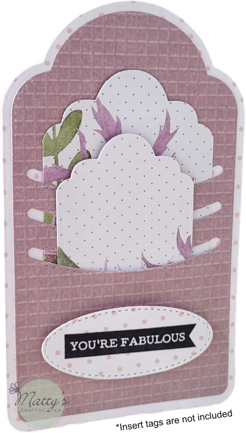 Matty's Crafting Joy Stitched Slot Tag Die Cut, Set of 3