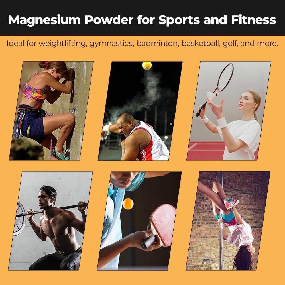 Athletic Gym Powder Chalk Block, Gym Chalk Blocks,Magnesium Carbonate Chalk, Premium Sport Hand Chalk, Consists of 8 Blocks, Gymnastics, Weightlifting, Rock Climbing,1Lb (8 Blocks x 2oz)