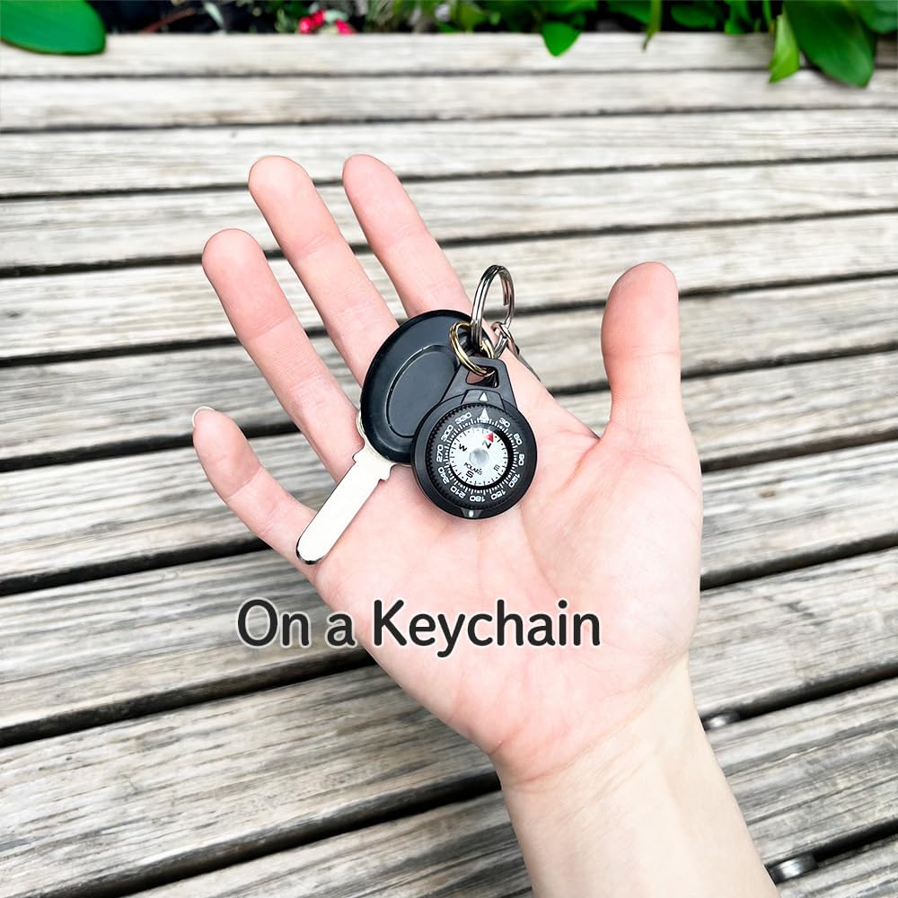 POLARIS Waterproof Micro Compass Series/Watchband or EDC or with mini Whistle or with Whistle