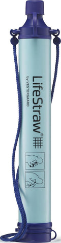 LifeStraw Personal Water Filter for Hiking, Travel and Emergency, Blue, 1PK