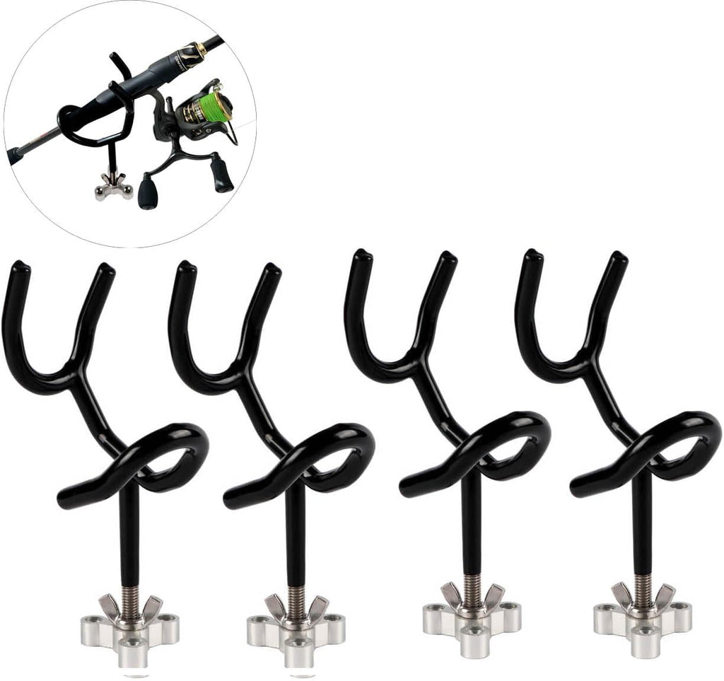 Sure Grip Steel Boat Rod Holder 20 Degree PVC Coated Steel Wire Fishing Pole Holder (8PCS)