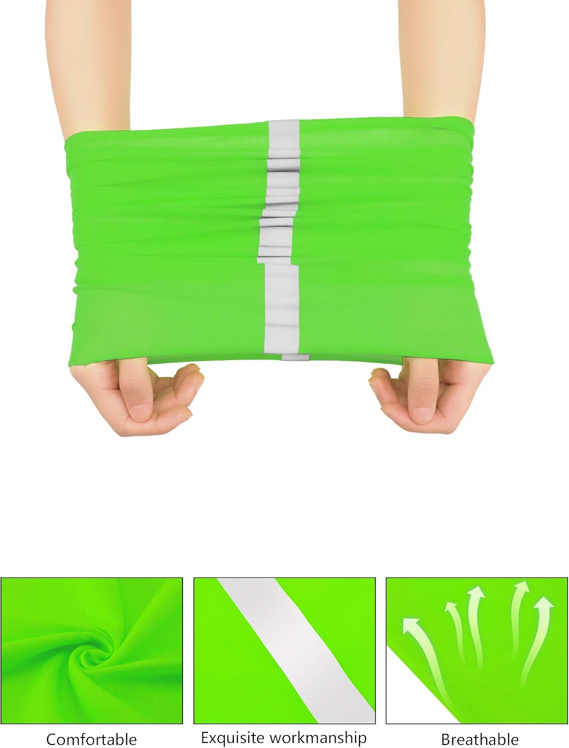 SATINIOR 8 Pack Reflective Neck Gaiters UV Protection Cooling Face Masks