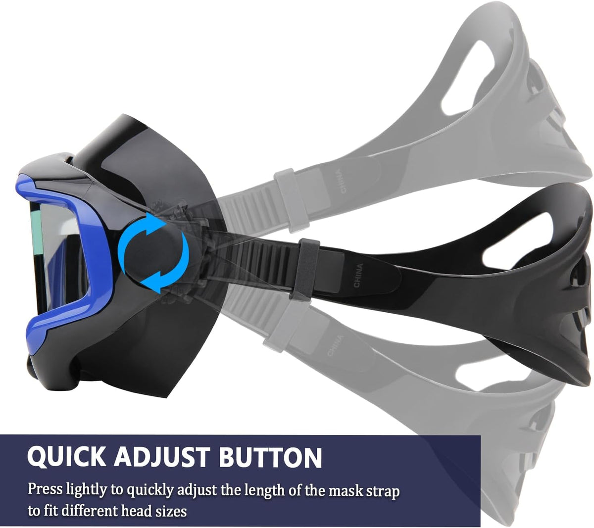 Diving mask Anti-Fog Swimming Snorkel mask Suitable for Adults Scuba Dive Swim Snorkeling Goggles Masks