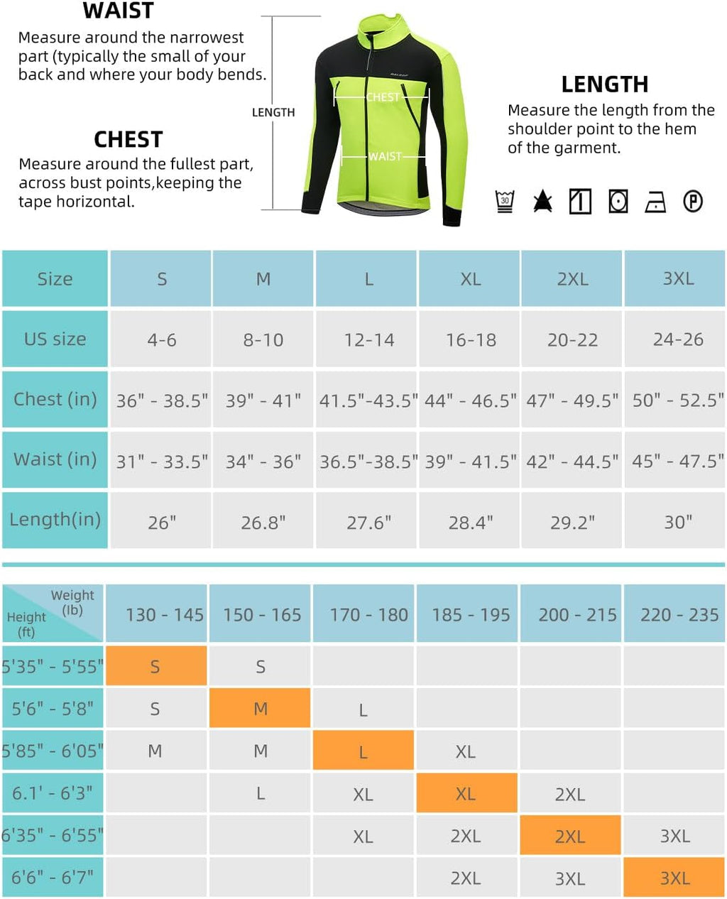 baleaf Men's Cycling Winter Jacket Windproof Softshell Thermal Warm Pockets