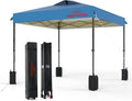 8x8 Pop Up Canopy Tent, Light Blue