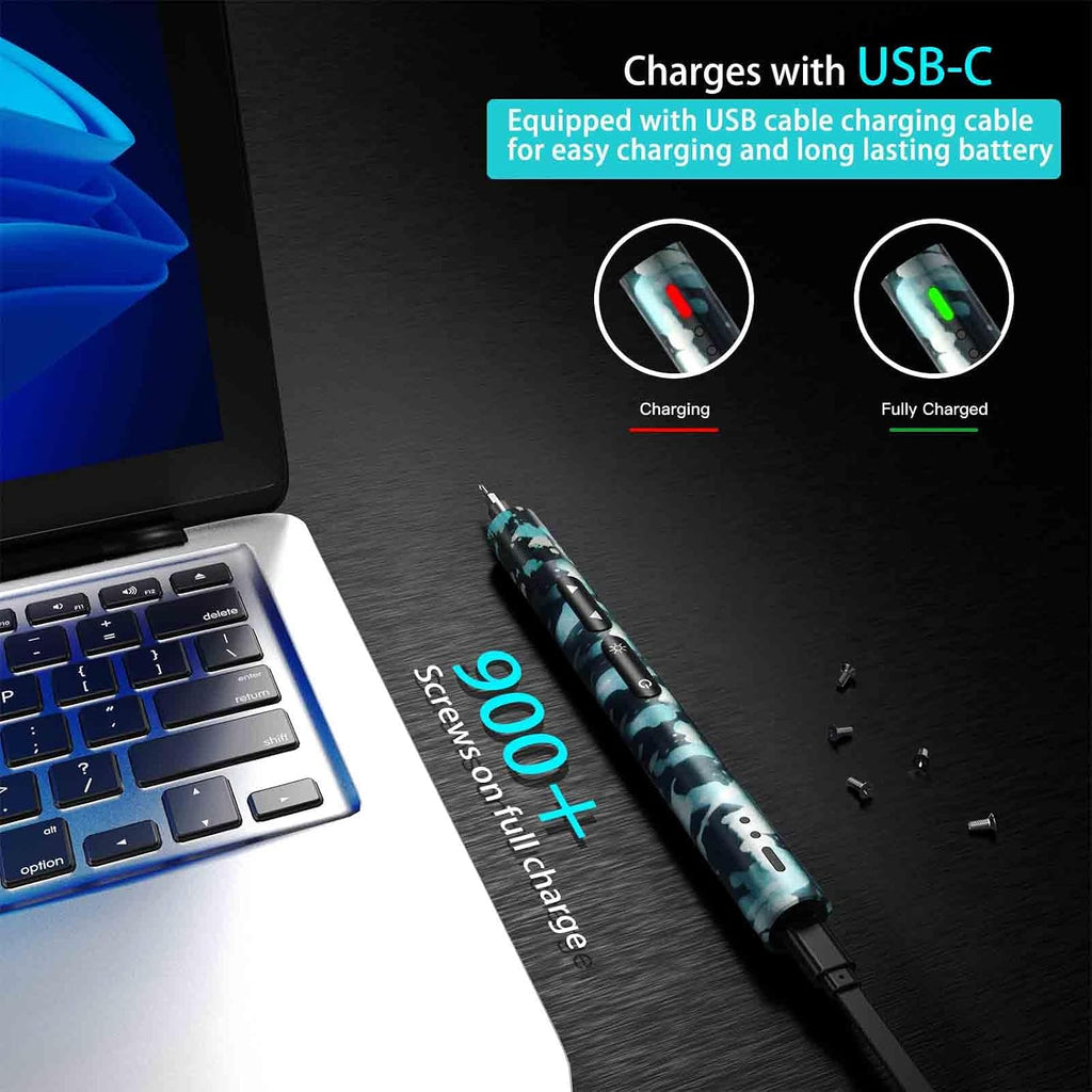 Electric Screwdriver Set,78 in 1 Screw Driver Kit with Magnetic Bits,Electric Precision Screwdriver, Precision Cordless Repair Tool for Phone, Camera, Laptop, Watch