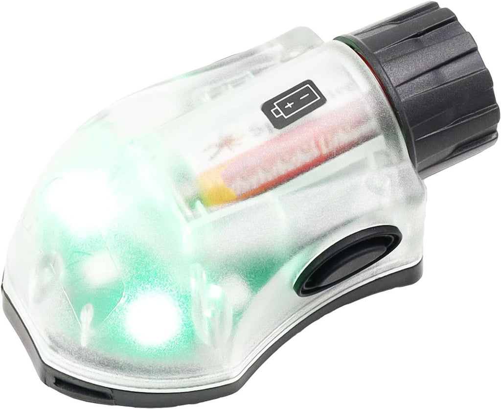 Tactical Helmet Light IR Strobe Military Identification Light with LED Visible Light Constant-on & Strobe Survival Signal Light (Black-Green)