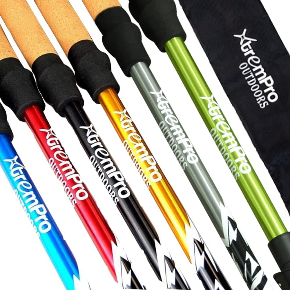 2 Pcs Trekking Poles,Aluminum Lightweight Collapsible Hiking Poles for Women,Walking Sticks for Hiking Carbon Fiber