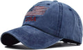 Washed American Flag Baseball Cap Adjustable Sun Dad Gift Hats for Unisex