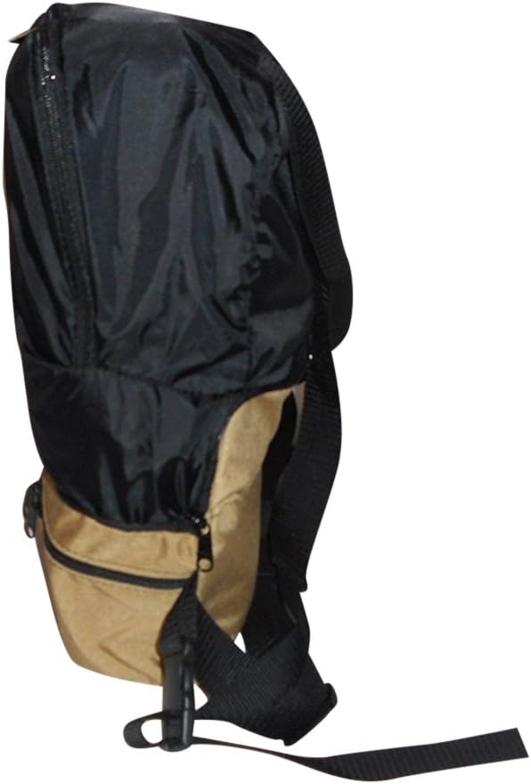 BAGS USA Backpack/Fanny Pack Convertible.top Portion Folds Inside,2-in-1 Expandable Waist Backpack
