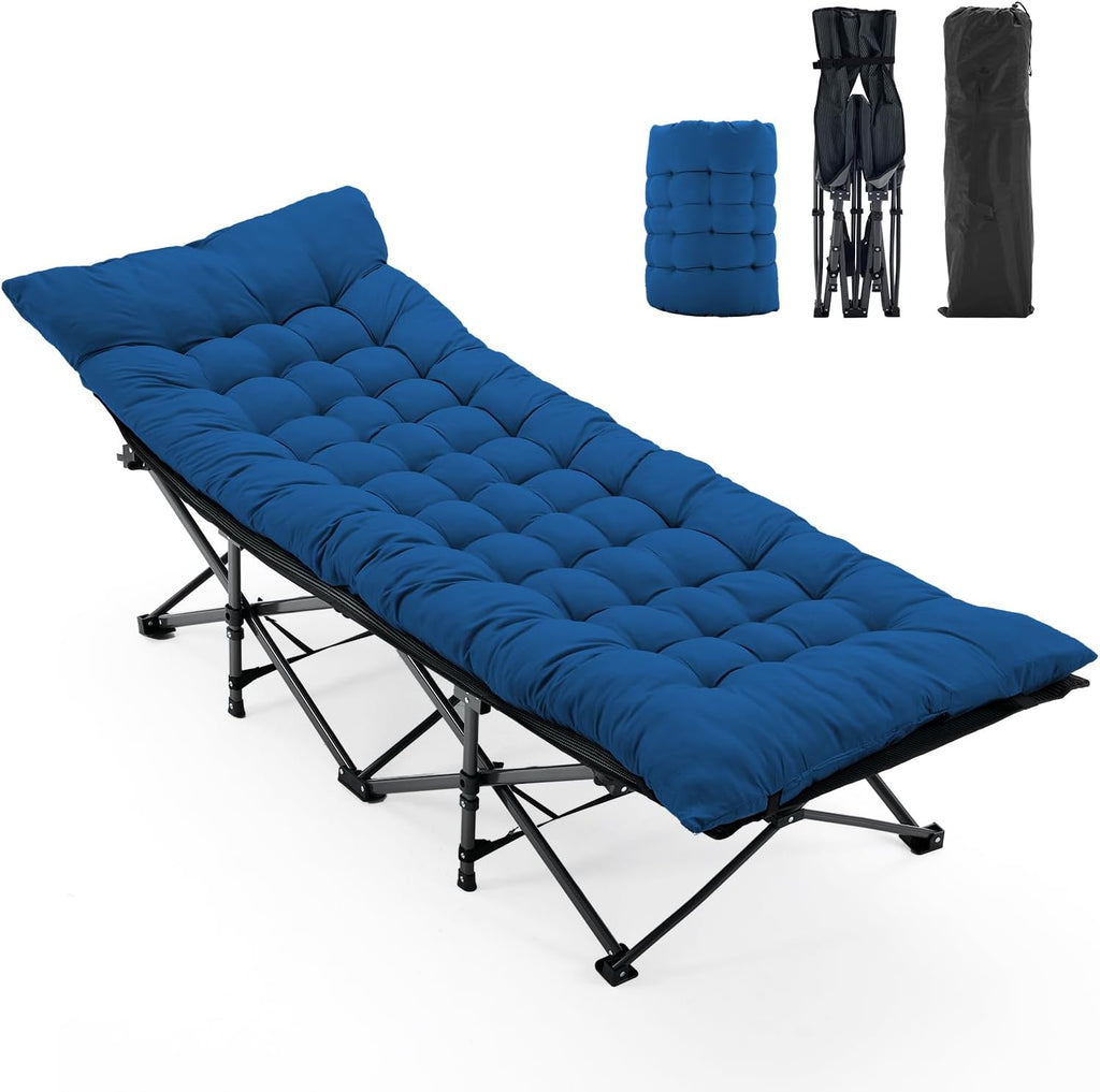 OLIXIS Camping Cot, Camping Bed, Sleeping Cot, Rollaway Bed