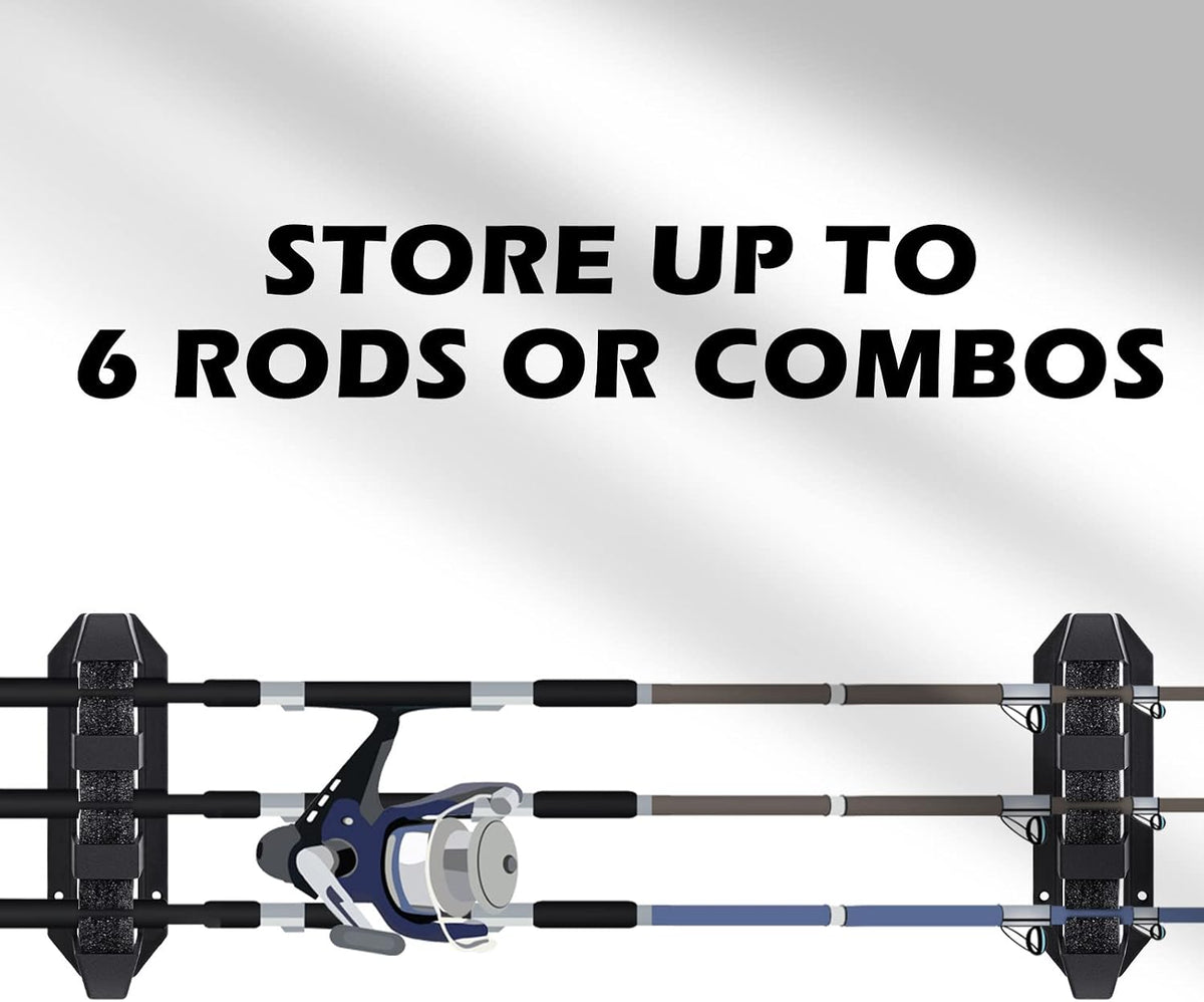 Sratte 4 Pcs Rod Holders for Fishing Boat Wall Mount