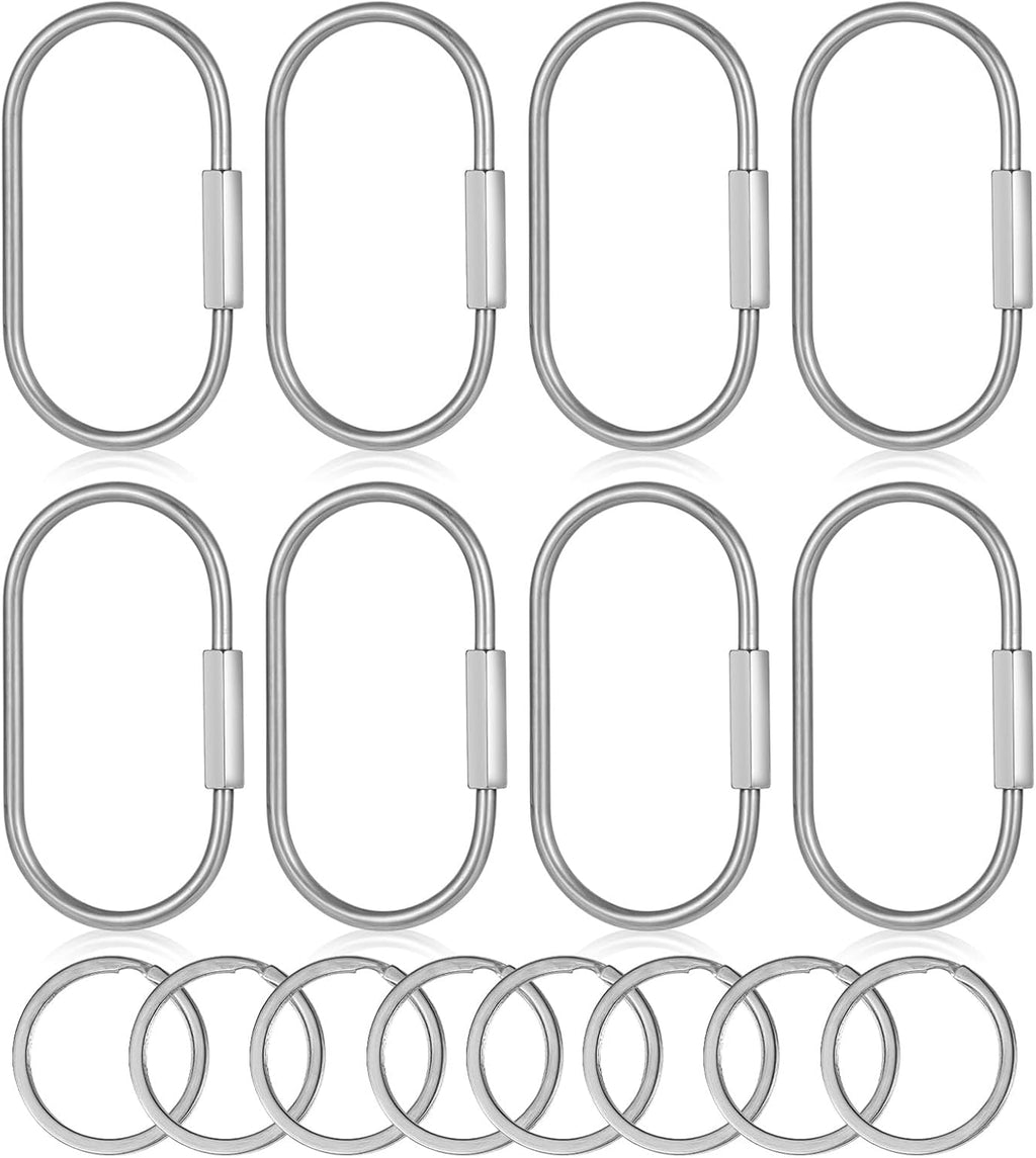 Yolev Locking Carabinern Key Ring Screw Lock Keychain
