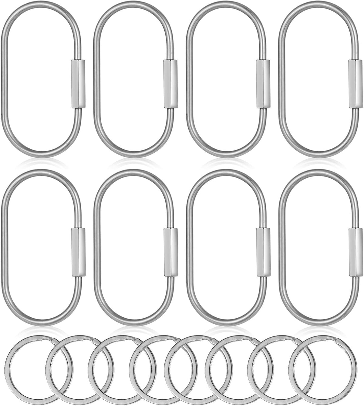 Yolev Locking Carabinern Key Ring Screw Lock Keychain
