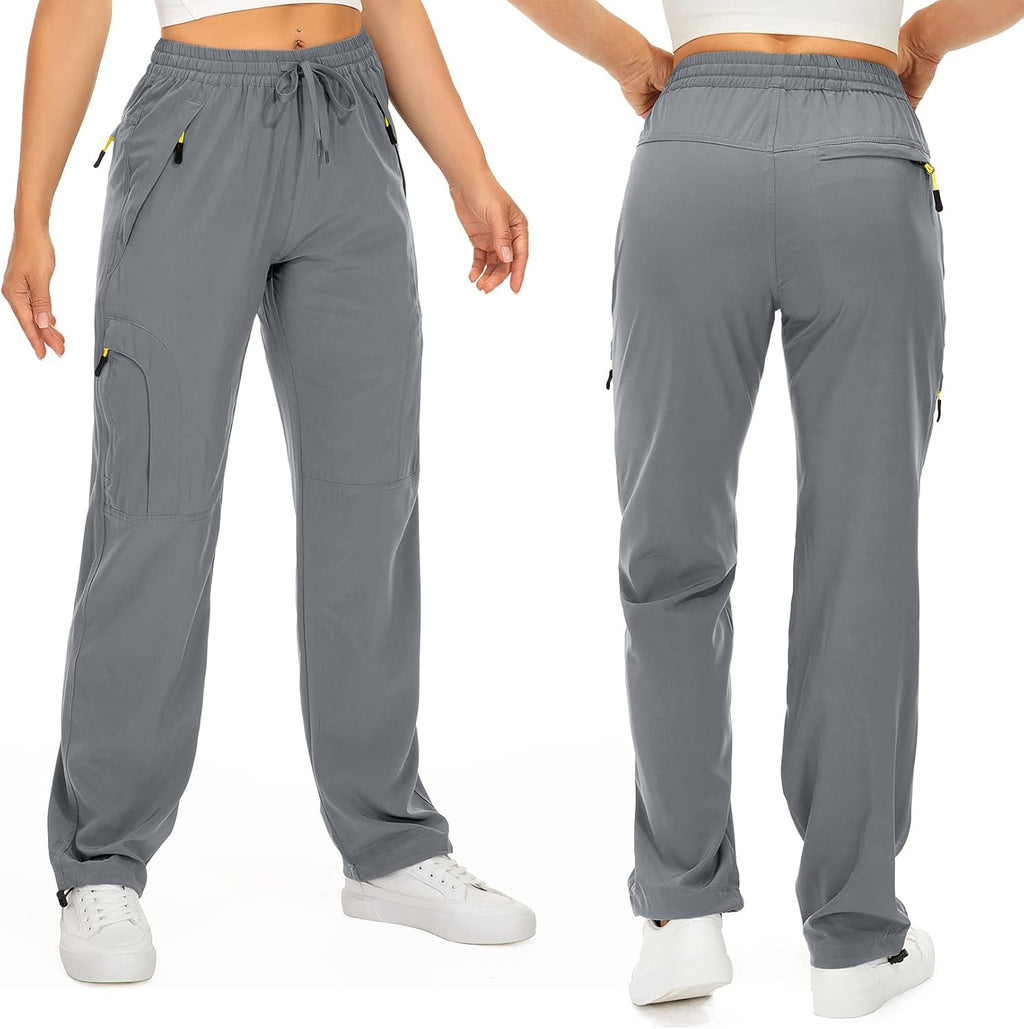 Toomett Women‘s Hiking Cargo Pants UPF 50 Quick Dry with Zipper Pockets