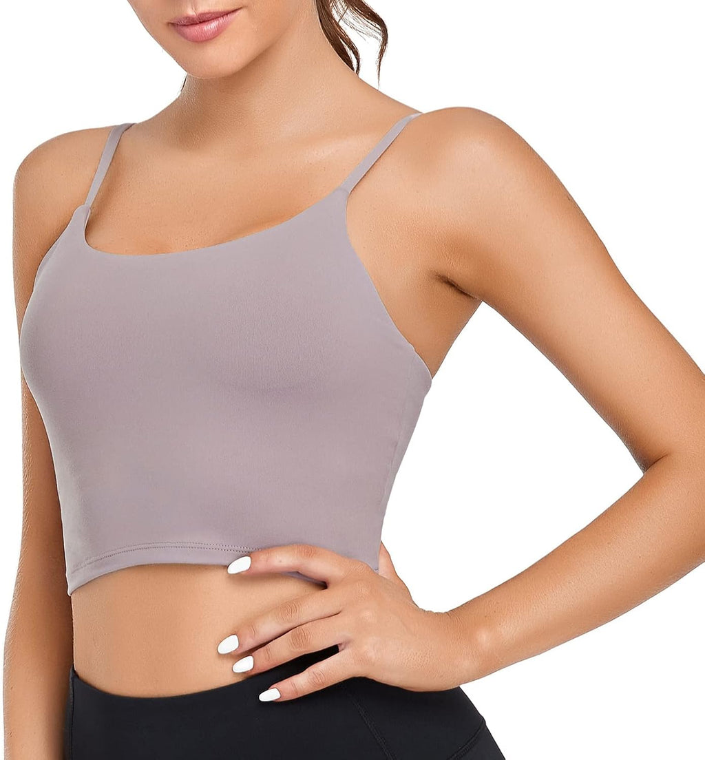 Lemedy Women Padded Sports Bra Yoga Tank Top