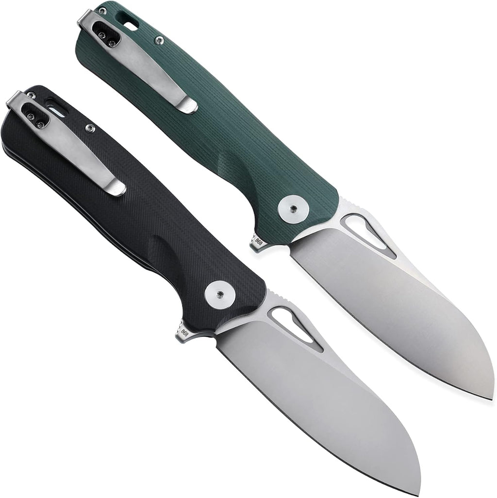 Petrified fish PF868 Bunta 3.35" D2 Satin Blade Pocket Folding Knife