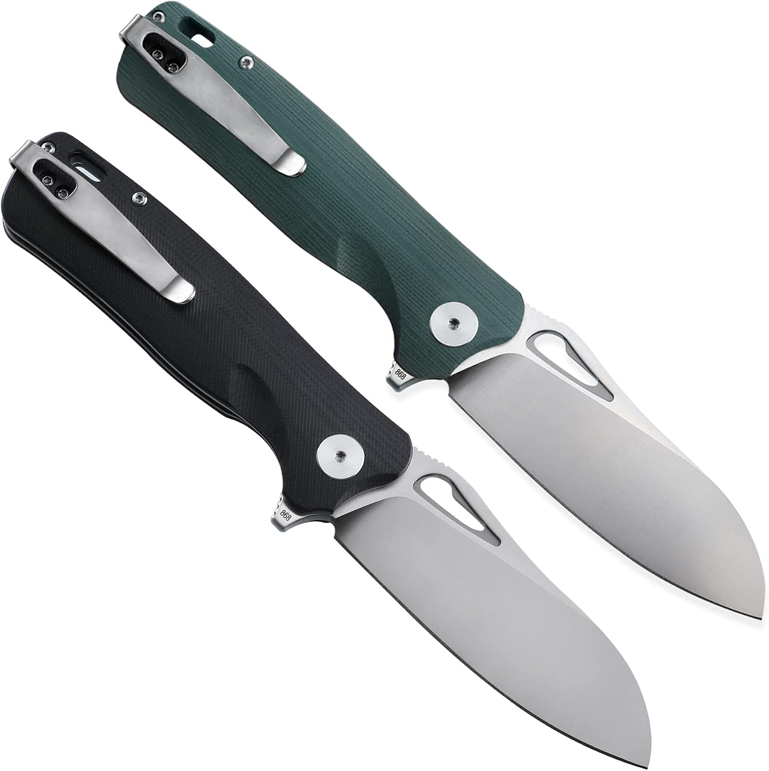 Petrified fish PF868 Bunta 3.35" D2 Satin Blade Pocket Folding Knife