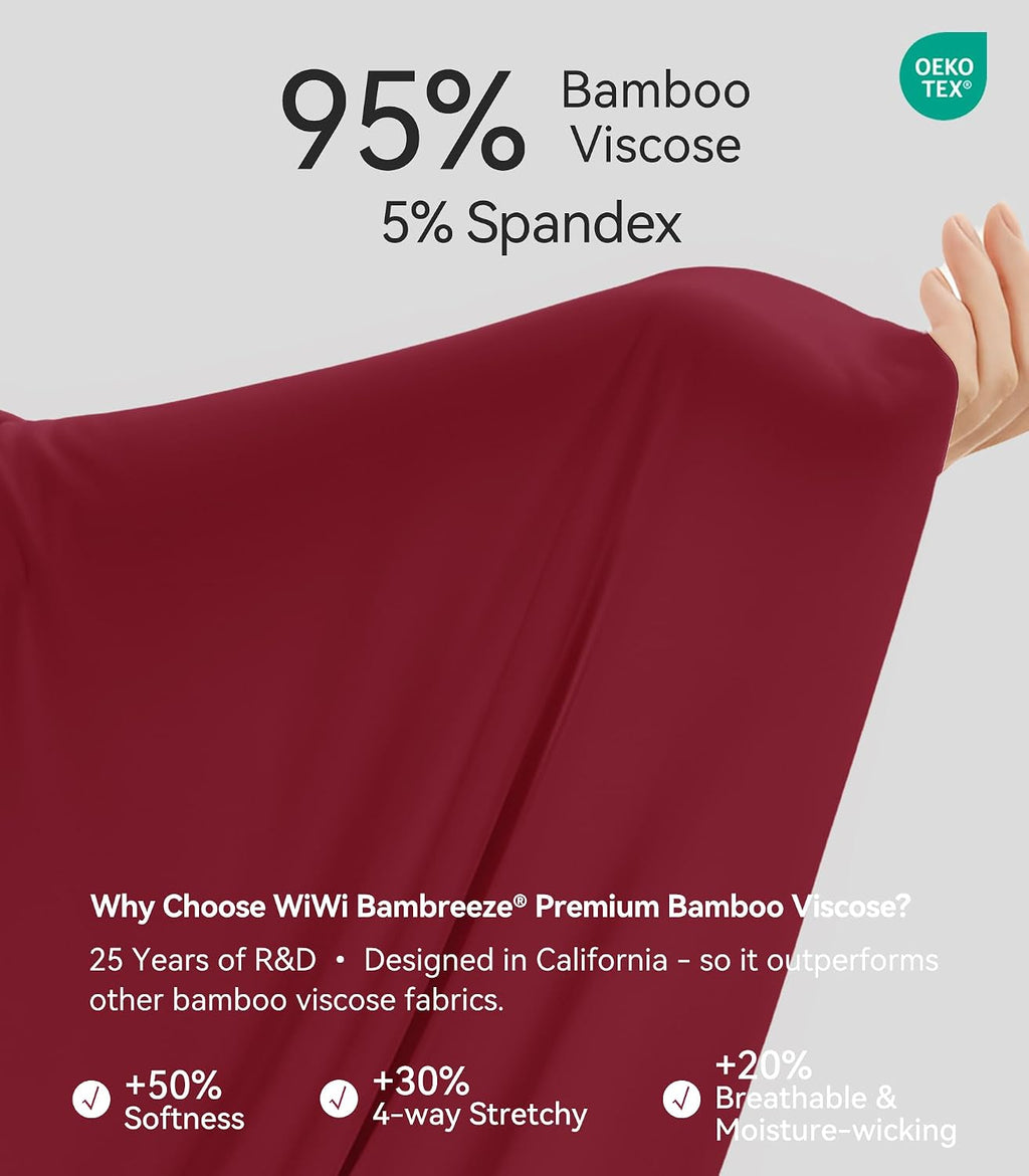 WiWi Soft Underwear for Women Thermal Long Johns Sets Super Warm Base Layer Top Pants Pajamas Set Viscose from Bamboo S-3X