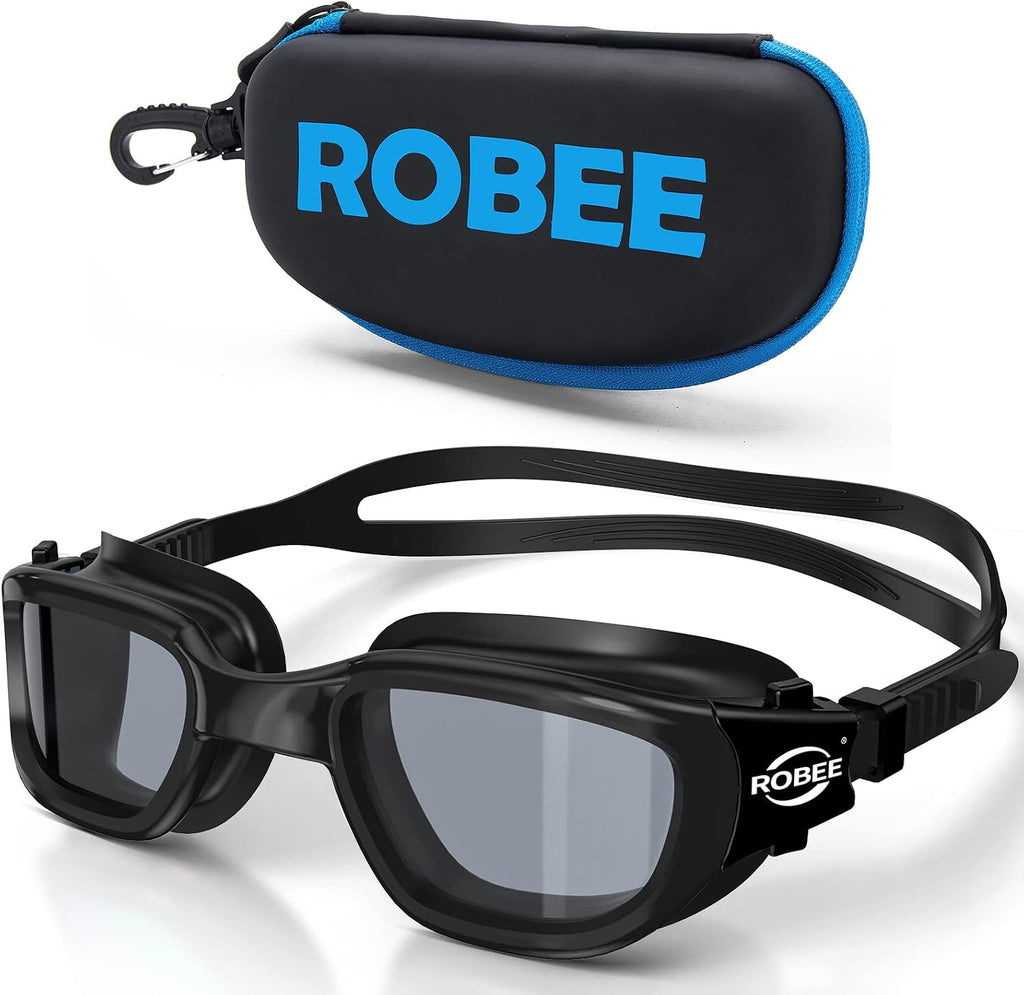Robee Swim Goggles for Men Women Youth, Anti-Fog No Leaking