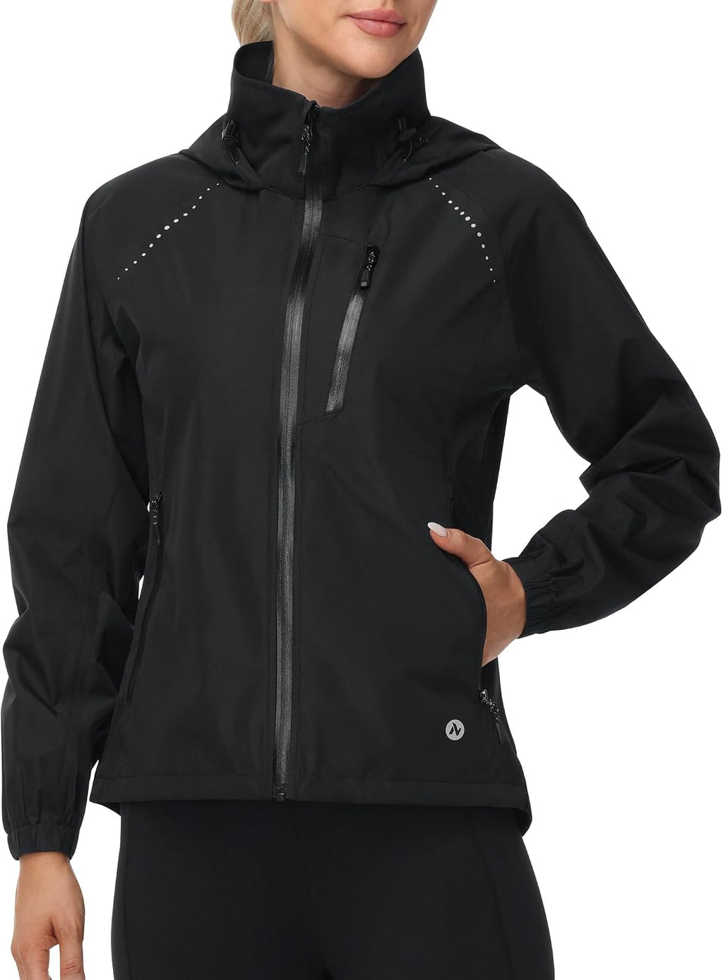Nepest Womens Cycling Rain Jackets Biking Windbreaker with Hood UPF 50+