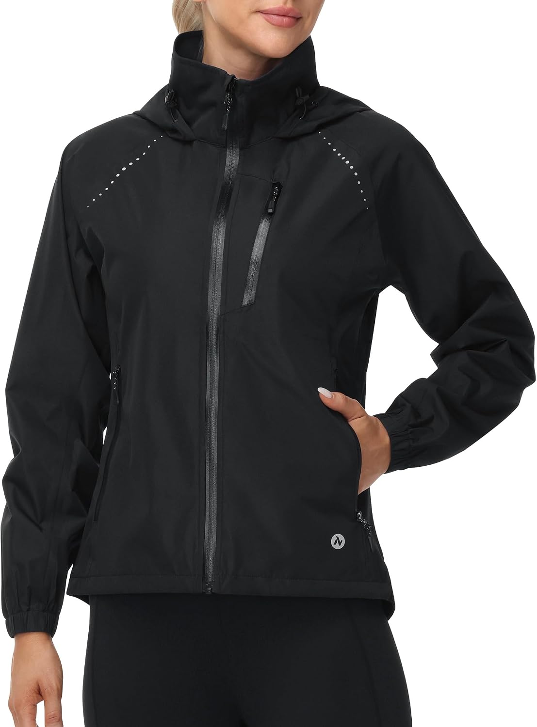 Nepest Womens Cycling Rain Jackets Biking Windbreaker with Hood UPF 50+