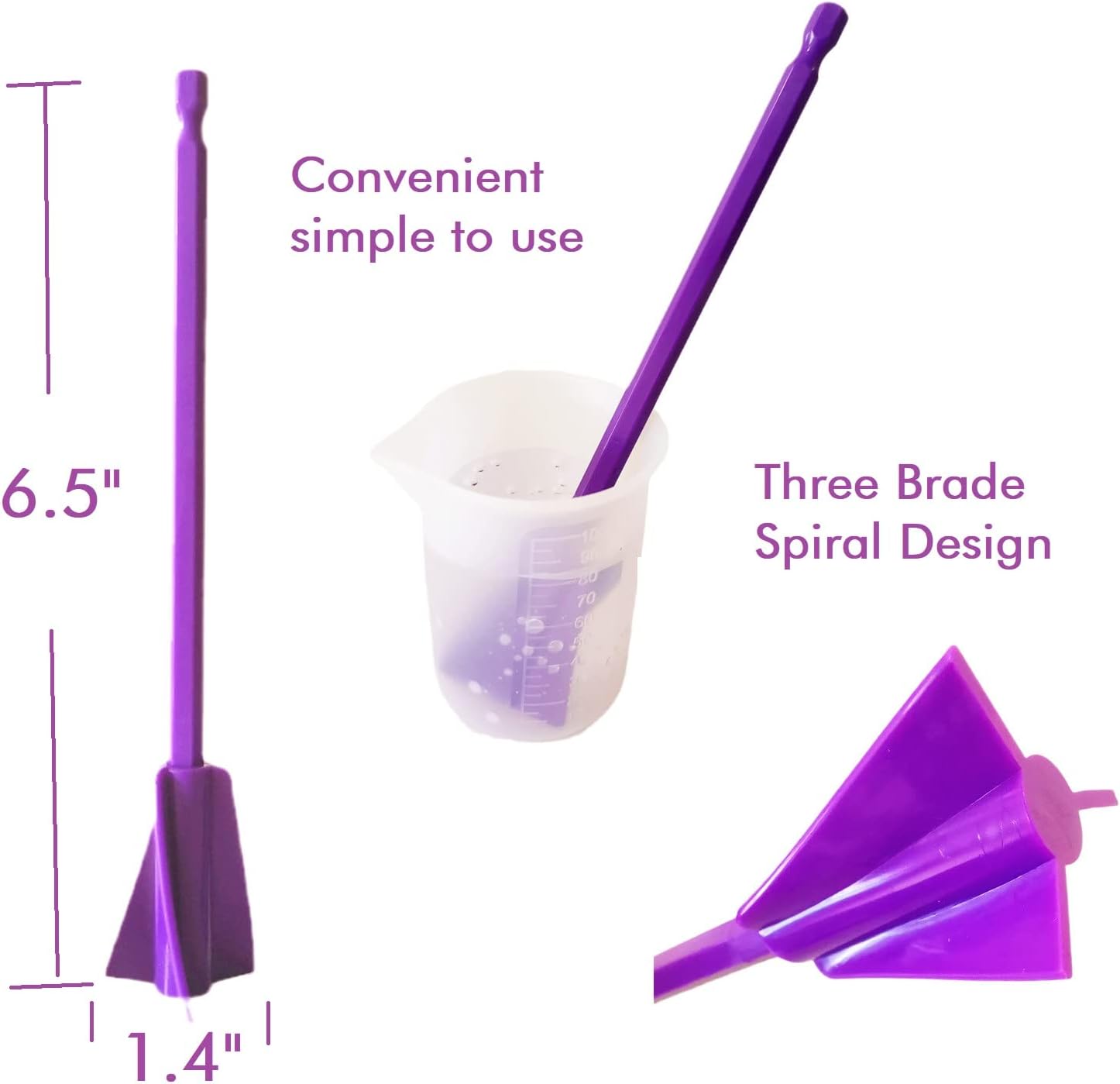 RF REENFAYA Resin Mixer Paddles 12PCS Epoxy Drill Attachment Paint Stirrer