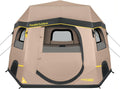 FanttikOutdoor Alpha C6 Pro Camping Tent 6 Person Pop Up Instant Cabin Setup in 60 Seconds, Portable Hub Tent with Compact Package & Internally Operated Windows for Family Camping