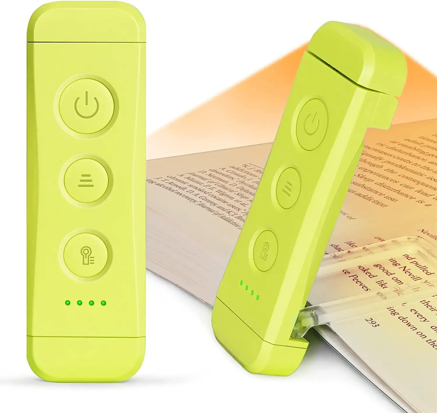 Glocusent USB Rechargeable Book Light, Portable Clip-on LED Reading Light