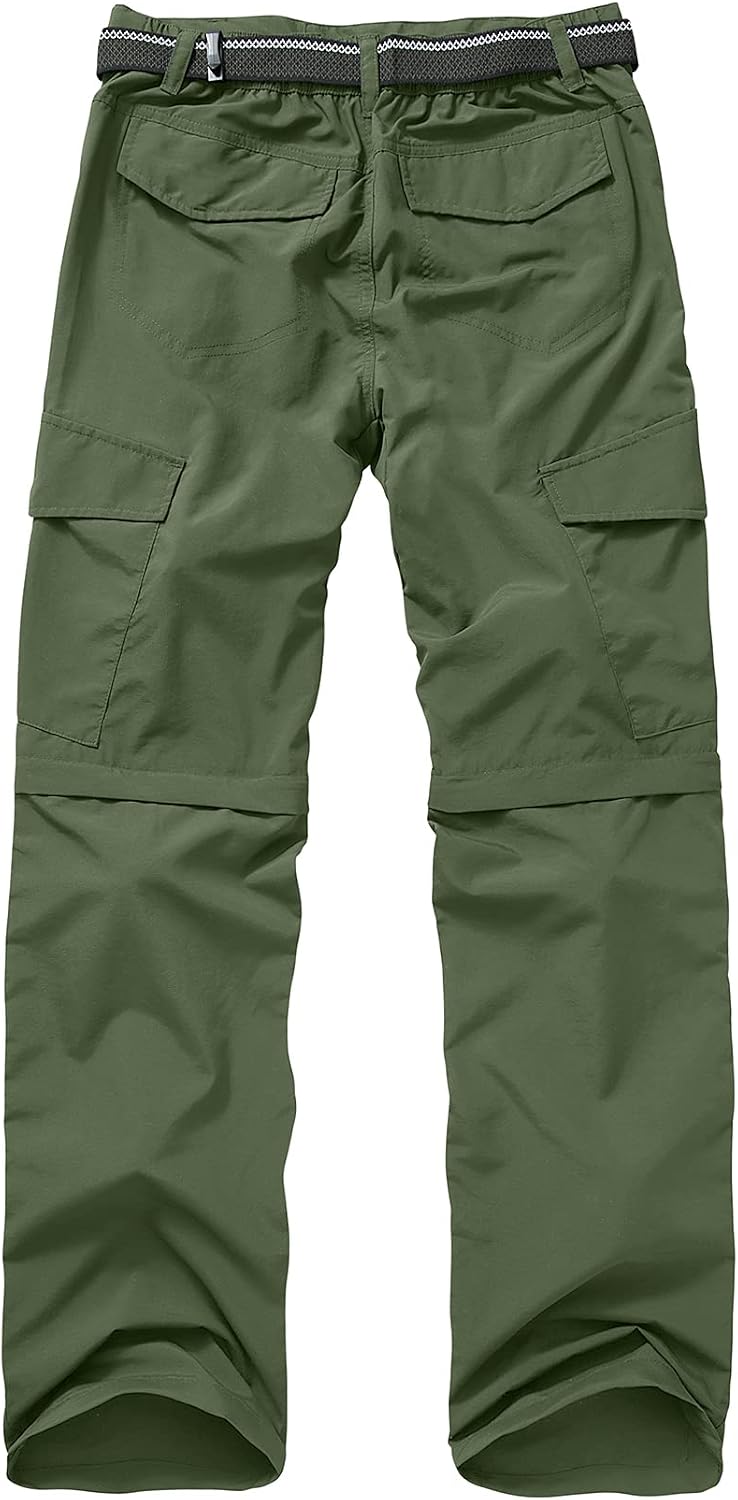linlon Boy Scout Pants Hiking Mens Convertible Zip Off Safari Fishing
