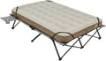 Naturehike Queen-Sized Airbed Cot Combo, Folding 2 Person Camping Cot with Air Mattress, Side Table and Wheeled Carry Bag, Camping Bed for Outdoor Camp Guests (Pump Not Included)