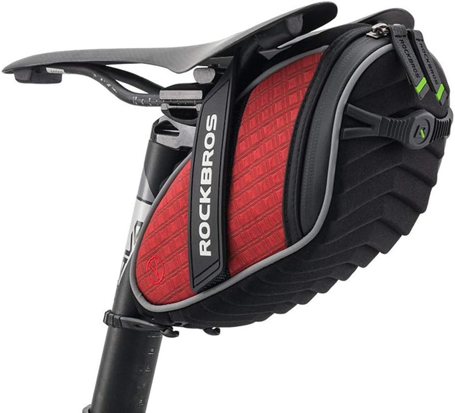 ROCKBROS Bike Saddle Bag Under Seat Bicycle Seat Bag 3D Shell for MTB/Road