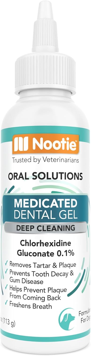 Nootie Medicated Dental Gel for Dogs with Chlorhexidine