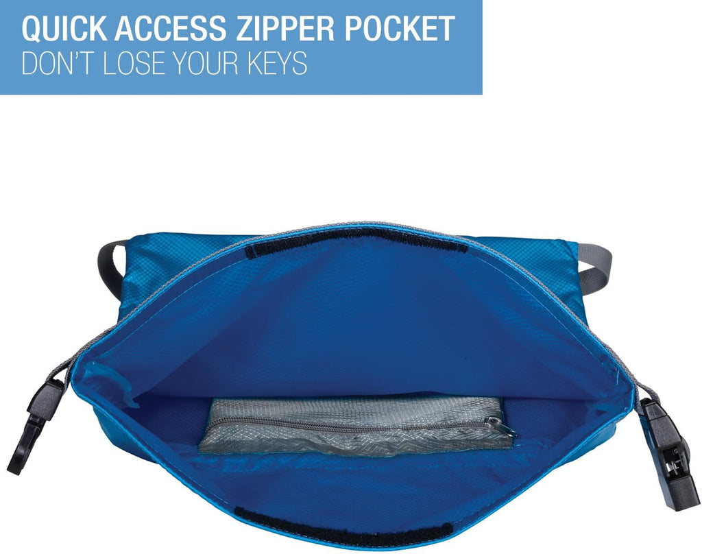 Lewis N. Clark WaterSeals Locking Backpack | Waterproof Bag | Anti-Theft Combination Lock | For Men & Women | Teal