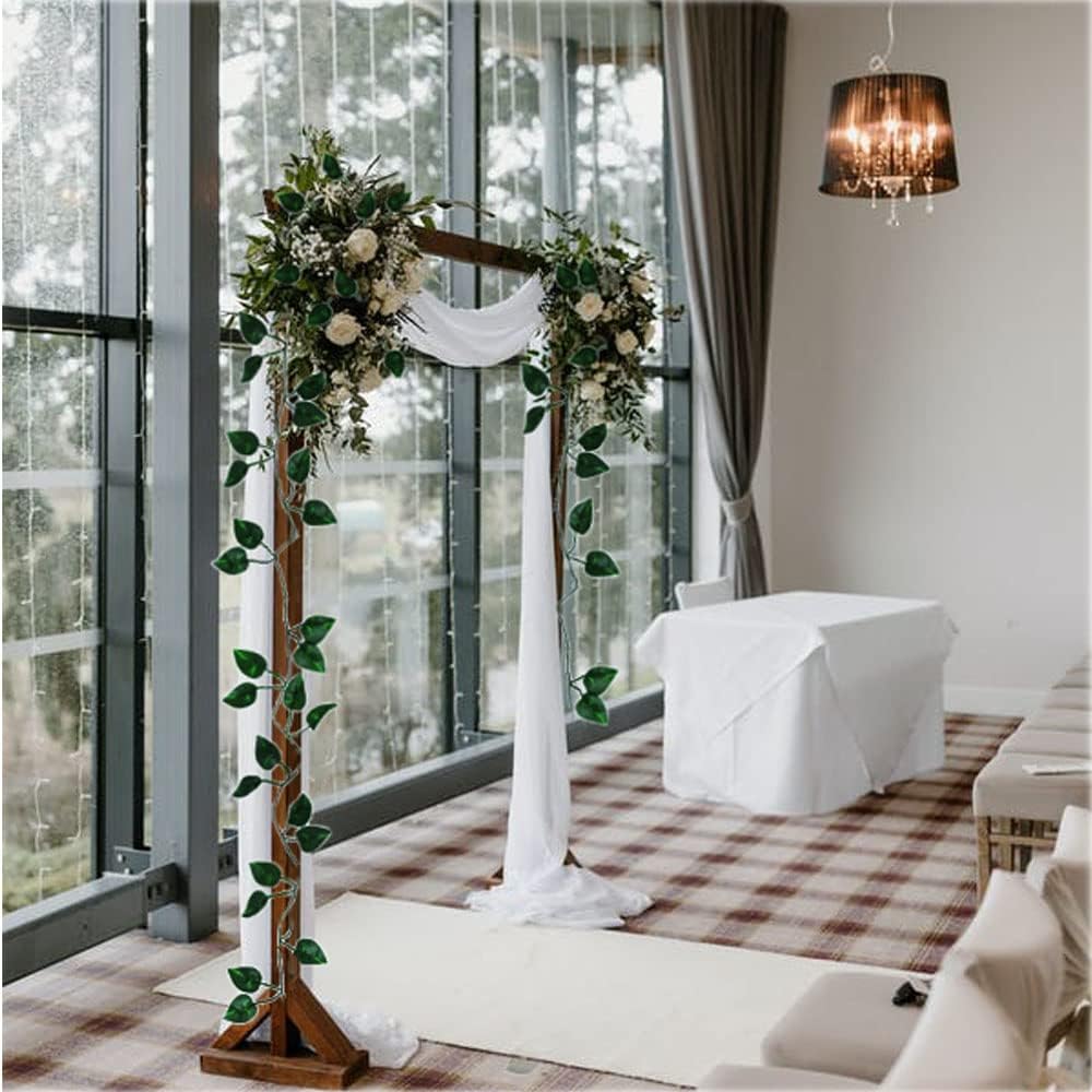 360 Feet 48 Pack Fake Greenery Hanging Garland, Ivy Leaf Plants, Vine Leaves, Fake Flowers Foliage for Bedroom Garden Wall Decor