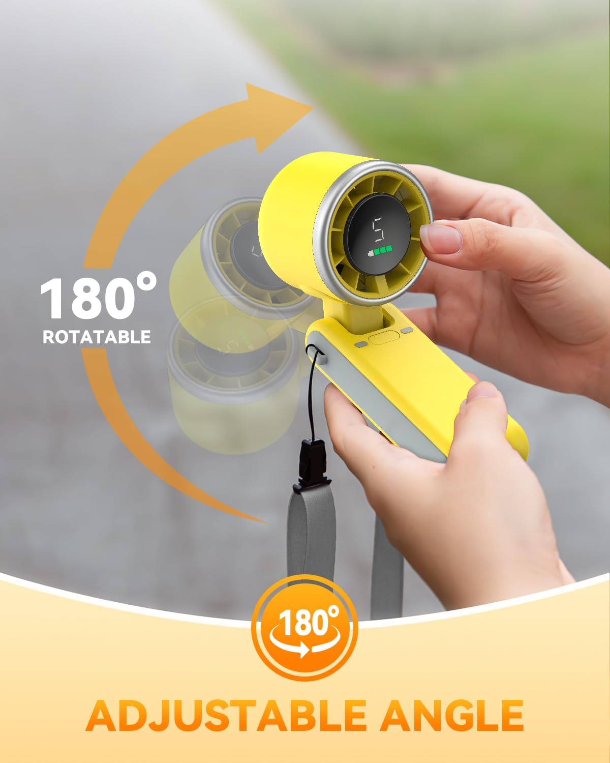 PlayHot Portable Handheld Turbo Fan, Travel Essentials, Gifts for Women/Men