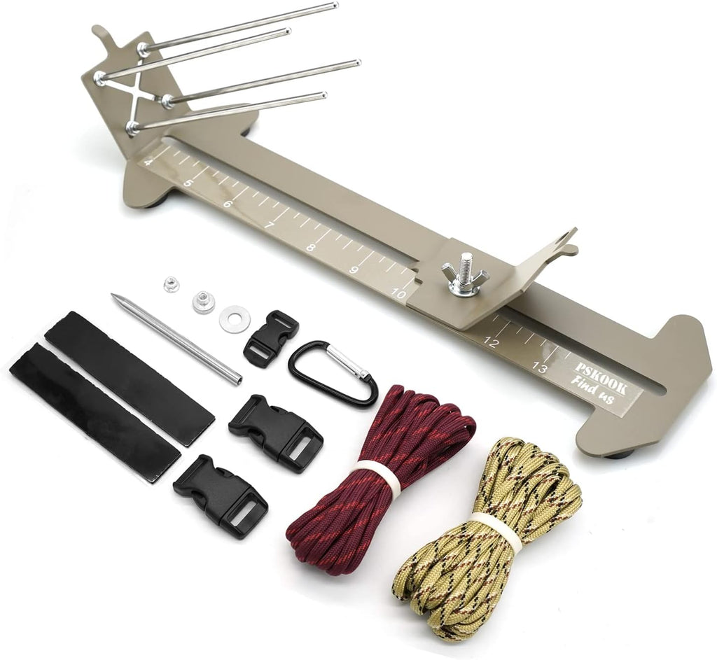 PSKOOK Paracord Bracelet Jig Kit, Paracord Tool Kit Adjustable Length Weaving DIY Craft Maker Tool (Army Green)