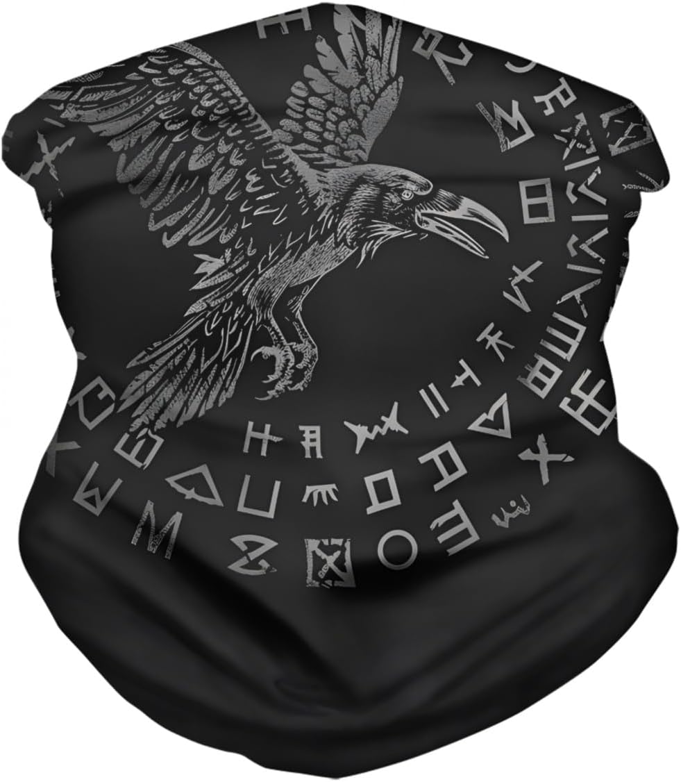 Cool Skull Face Bandanas Sports Casual Headwear Viking Neck Gaiter