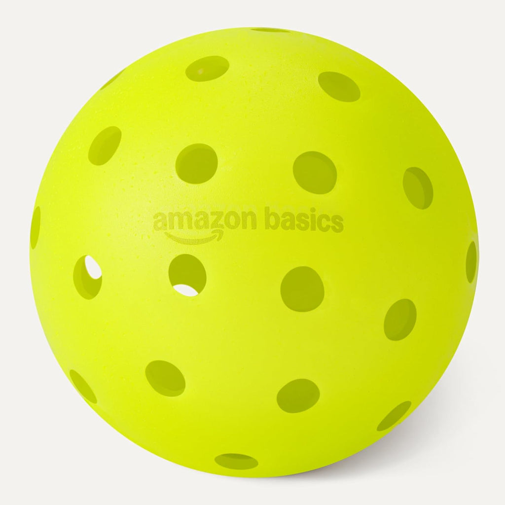 Amazon Basics Outdoor Pickleball Balls, USAPA Approved for Tournament Play, Durable Construction with Balanced and Consistent Performance, 40-Hole Design, Yellow