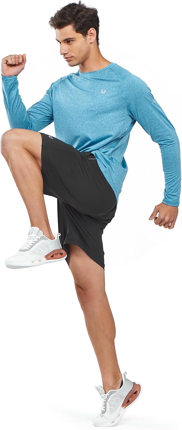 NORTHYARD Men's Sun Protection Shirts UPF 50+ Long Sleeve Running Workout