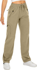 Toomett Women‘s Hiking Cargo Pants UPF 50 Quick Dry with Zipper Pockets