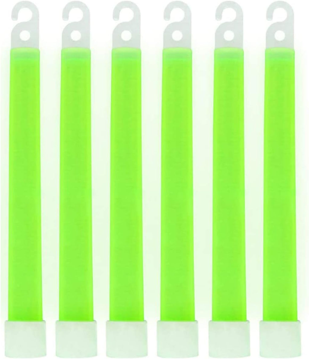 MediTac Green Glow Sticks - Premium Bright 6” Snap & Light Sticks - 12 Hour (12 Pack)