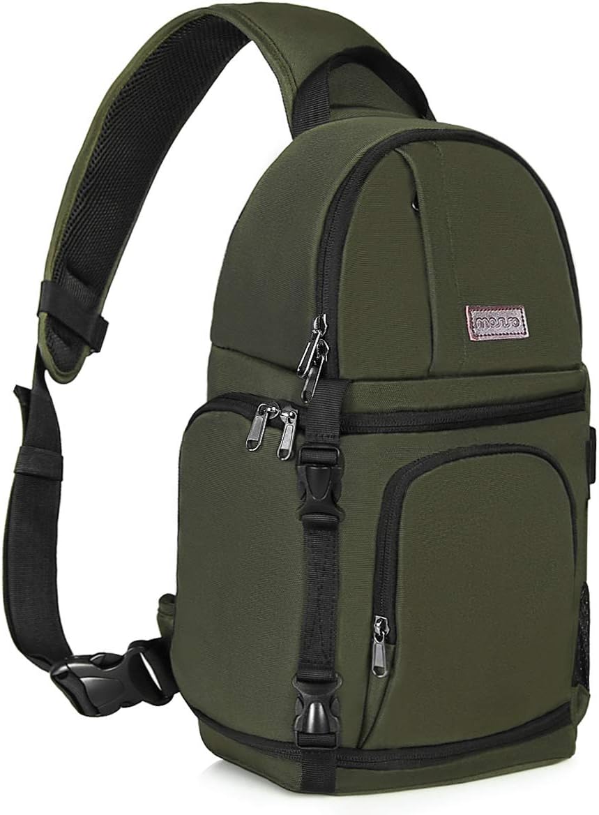 MOSISO Camera Sling Bag, Photography Shoulder Bag Compact Camera Backpack