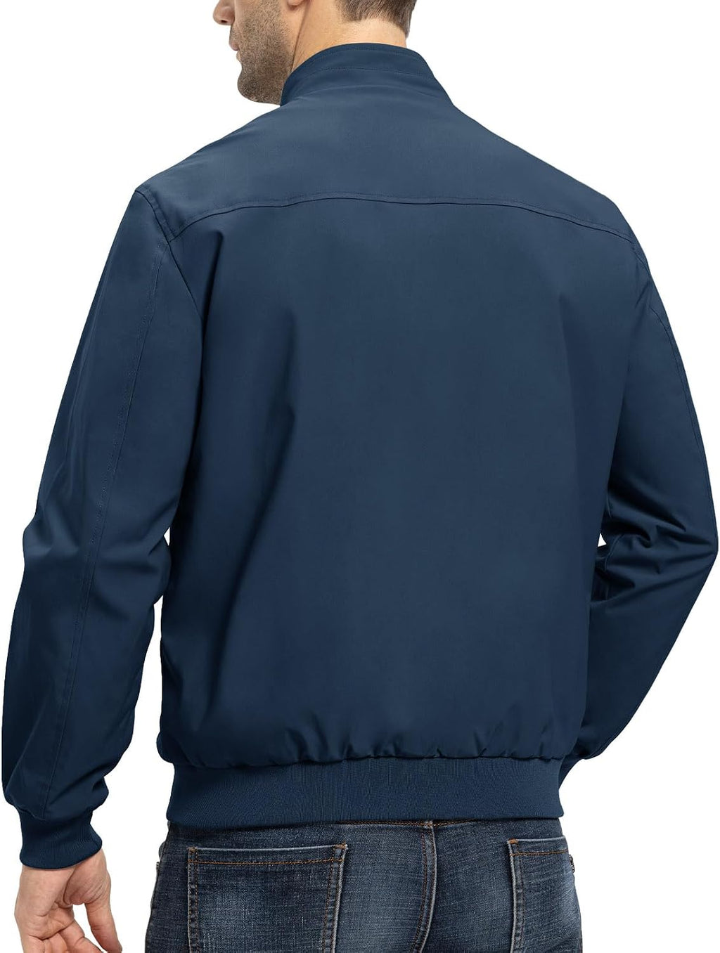 TBMPOY Men's Lightweight Jackets Casual Windbreaker Stylish Light Fall Spring Golf Work Dress Business