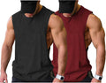 COOFANDY Men Workout Tank Top 2 Pack Gym Bodybuilding Sleeveless T Shirts