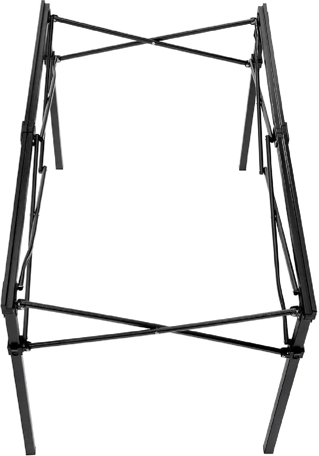 MOUNTAIN SUMMIT GEAR Heavy-Duty Roll-Top Table for Camping - Portable Aluminum-Top Folding Table with Steel Frame by Caddis Sports (Medium)
