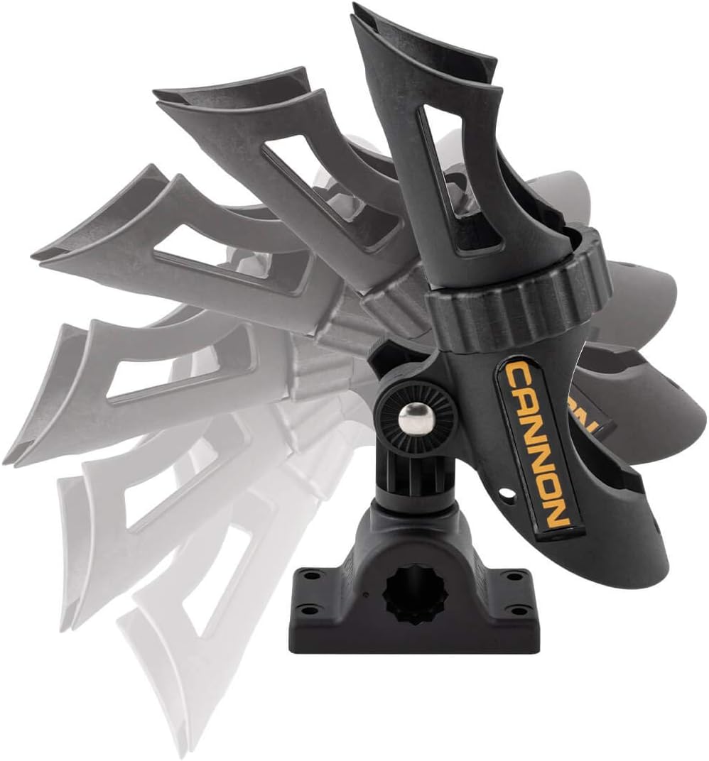 Cannon Three-Position Adjustable Rod Holder for Boat Trolling and Downriggers
