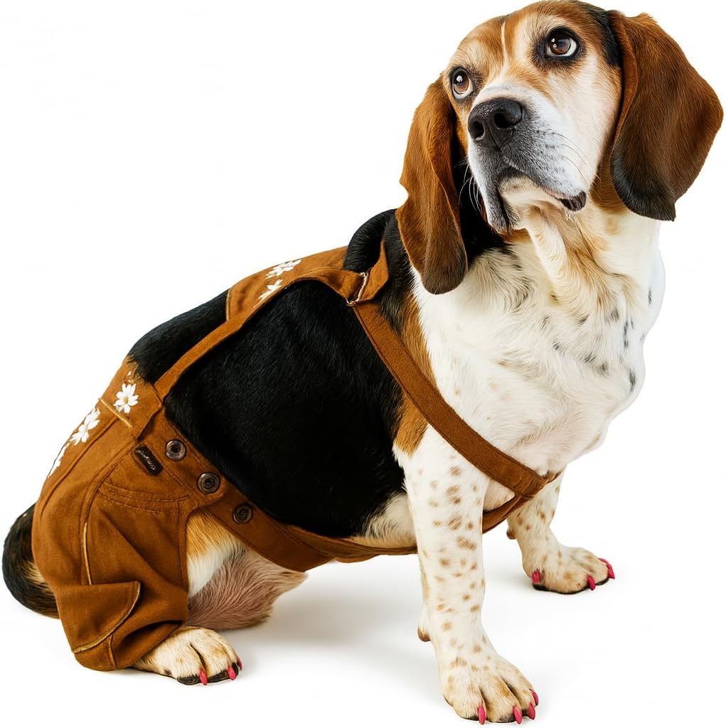 Oktoberfest German Dog Lederhosen, Multiple Sizes (XL)